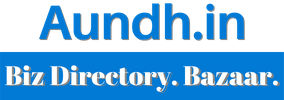 Hyperlocal Digital Marketing Agency logo showing Aundh.in in blue over Biz Directory. Bazaar. on a blue background, perfect for Pune businesses. - IPSense.com